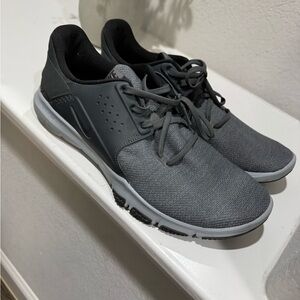 Nike Gray and Black Sneakers with Cushioned Sole